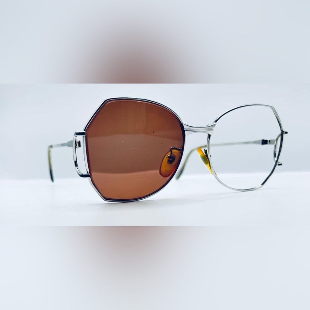 Vintage ZIMCO Venice Silver Gunmetal Sunglasses Frames Only